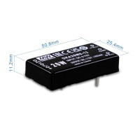DKA20W8-12 Mean Well Блок живлення 20 Вт, ±12 В, ±0.833 А На плату