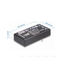 DKE10W8-05 Mean Well Блок живлення 10 Вт, ±5 В, ±1 А На плату