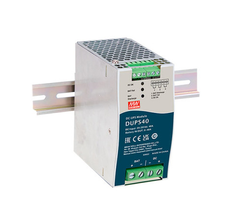 DUPS40 Mean Well Модуль DC-UPS 40А на DIN-рейку 24В