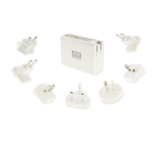 NGE100 Mean Well Адаптер живлення 100Вт GaN 4 порти USB (2C2A)