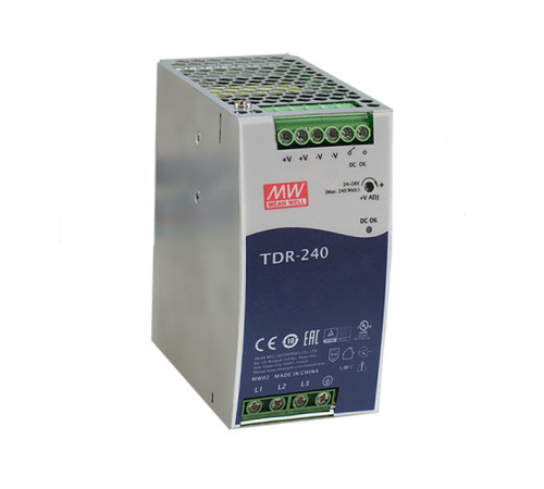 TDR-240-24 Mean Well Блок живлення 240 Вт, 24 В, 10 А На DIN-рейку