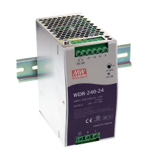 WDR-240-24 Mean Well Блок живлення 240 Вт, 24 В, 10 А На DIN-рейку