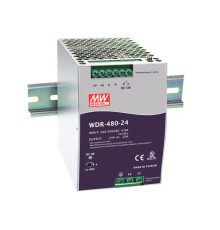 WDR-480-24 Mean Well Блок живлення 480 Вт, 24 В, 20 А На DIN-рейку