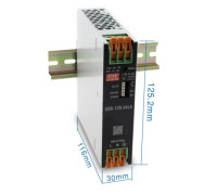 XDR-120-24LA Mean Well Блок живлення 120 Вт, 24 В, 5 А На DIN-рейку