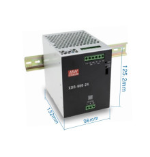 XDR-960-24 Mean Well Блок питания 960 Вт, 24 В, 40 А На DIN-рейку