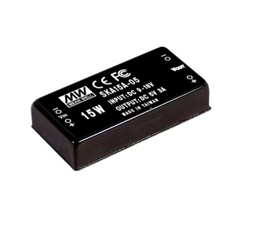 SKA15B-05 Mean Well Блок живлення 15 Вт, 5 В, 3 А На плату