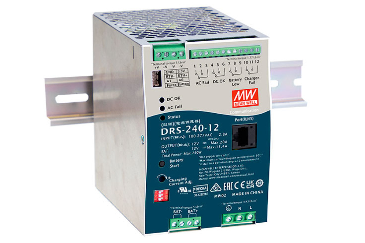 DRS-240-12 Mean Well Блок живлення Mean Well Блок живлення 240 Вт