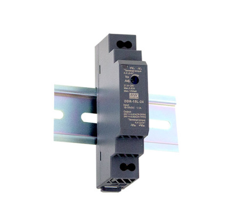 DDR-15G-24 Mean Well DC/DC Блок живлення 15 Вт, 24 В, 0,63 А на ДІН рейку