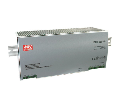 DRT-960-48 Mean Well Блок живлення 960 Вт, 48 В, 20 А На DIN-рейку