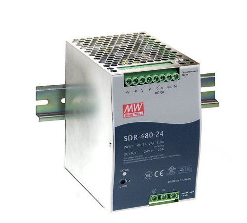 SDR-480-48 Mean Well Блок живлення 480 Вт, 48 В, 10 А На DIN-рейку