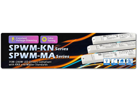 MEAN WELL SPWM-KN / SPWM-MA - LED-драйверы с поддержкой KNX и Matter